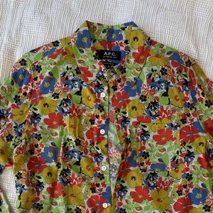 A.P.C. Soft Floral Button Down Shirt